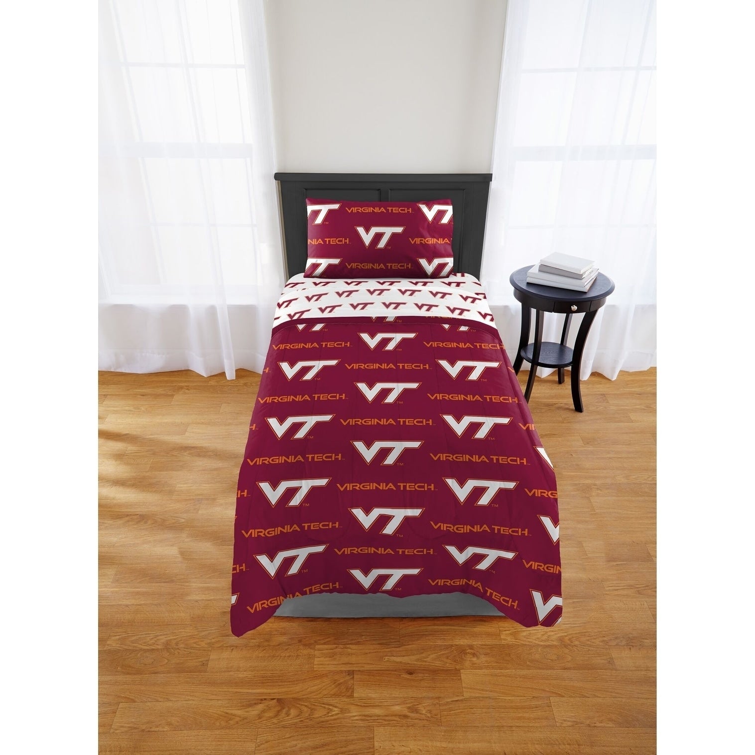 Col 808 Virginia Tech Hokies Twin Bed In A Bag Set