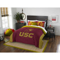 The Northwest Company Usc Modern Take Red And Gold Polyester Full Queen 3 Piece Comforter Set