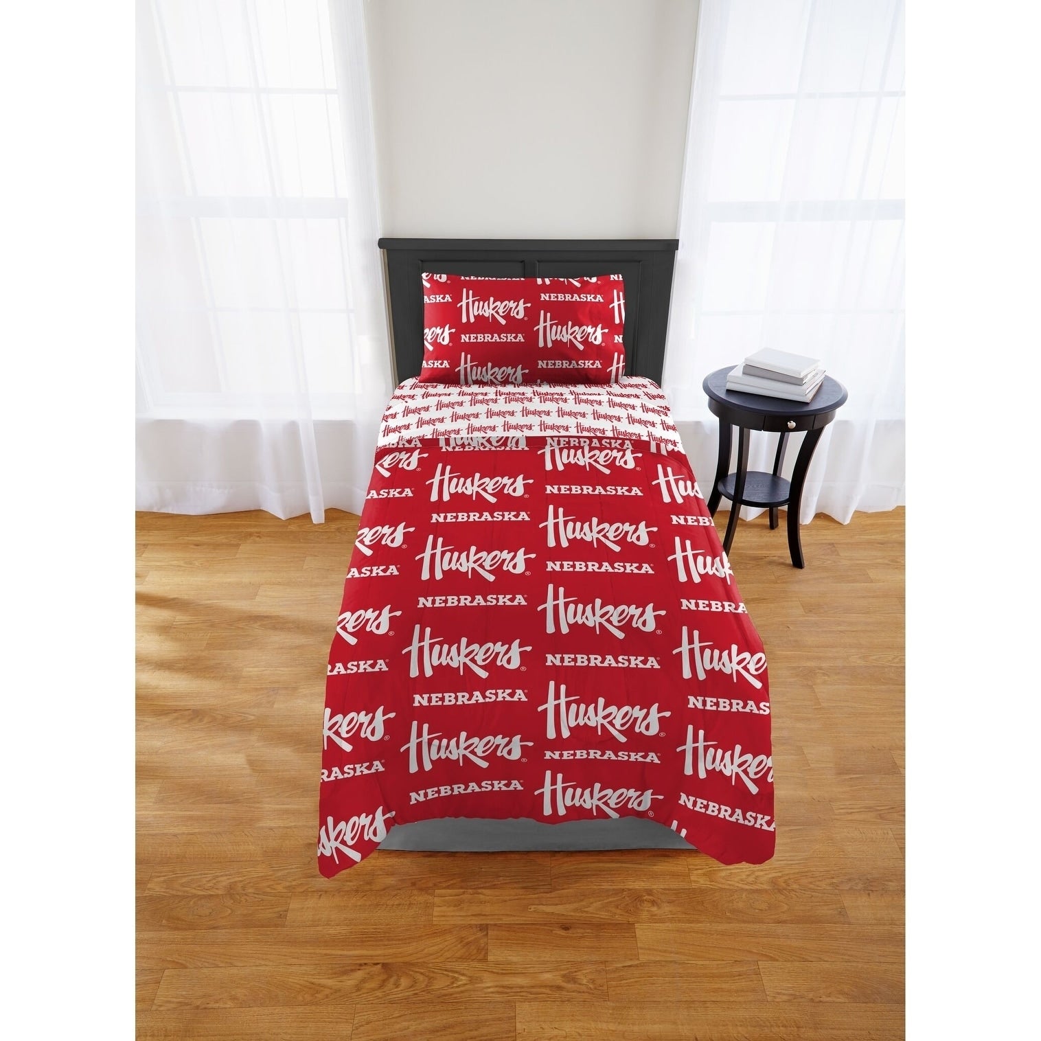 Col 863 Nebraska Cornhuskers Twin Xl Bed In A Bag Set