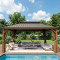 Cozywor 15X12 Ft Outdoor Gazebo With Waterproof Uv Protection And Ventilation System