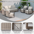 Cozywor 5 Piece Patio Furniture Chair Outdoor Conversation Set