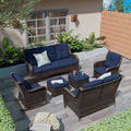 Cozywor 6 Piece Wicker Outdoor Patio Conversation Set