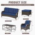 Cozywor 8 Piece Patio Conversation Sofa Set