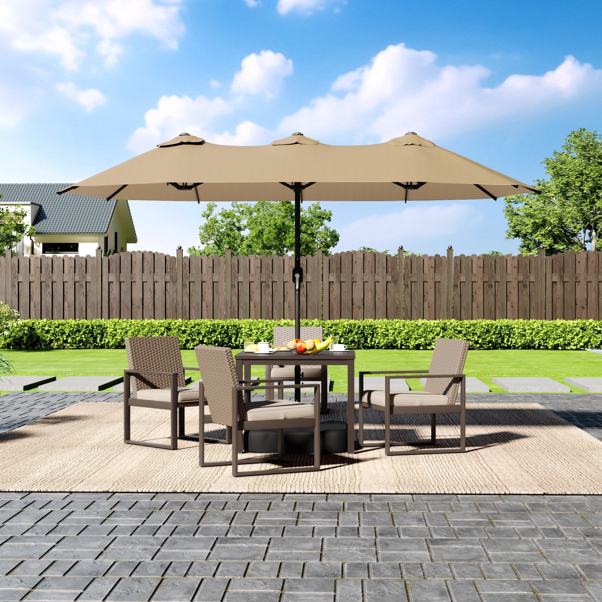 Cozywor Double Sided Outdoor Patio Umbrella