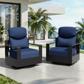 Cozywor Outdoor Cushion Set With Cotton Enhanced Comfort High Density Foam Water Resistant Beige