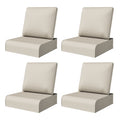 Cozywor Outdoor Cushion Set With Olefin Fabric High Density Foam Waterproof Uv Resistant