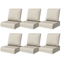 Cozywor Outdoor Cushion Set With Olefin Fabric High Density Foam Waterproof Uv Resistant