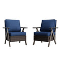 Cozywor Polyethylene Pe Wicker Outdoor Patio Sofa With Cushions