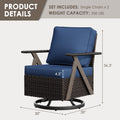 Cozywor Polyethylene Pe Wicker Outdoor Patio Sofa With Cushions