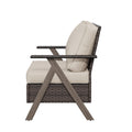Cozywor Polyethylene Pe Wicker Outdoor Patio Sofa