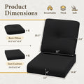 Cozywor Premium Outdoor Sofa Cushion Set With High Resilience Memory Foam And Weather Resistant Olefin Fabric