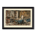 Cabinet De Flaubert A Croisset 1874 Georges Antoine Rochegrosse Custom Framed Canvas