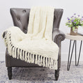 Boon Cable Knitted Couch Cover Throw Blanket