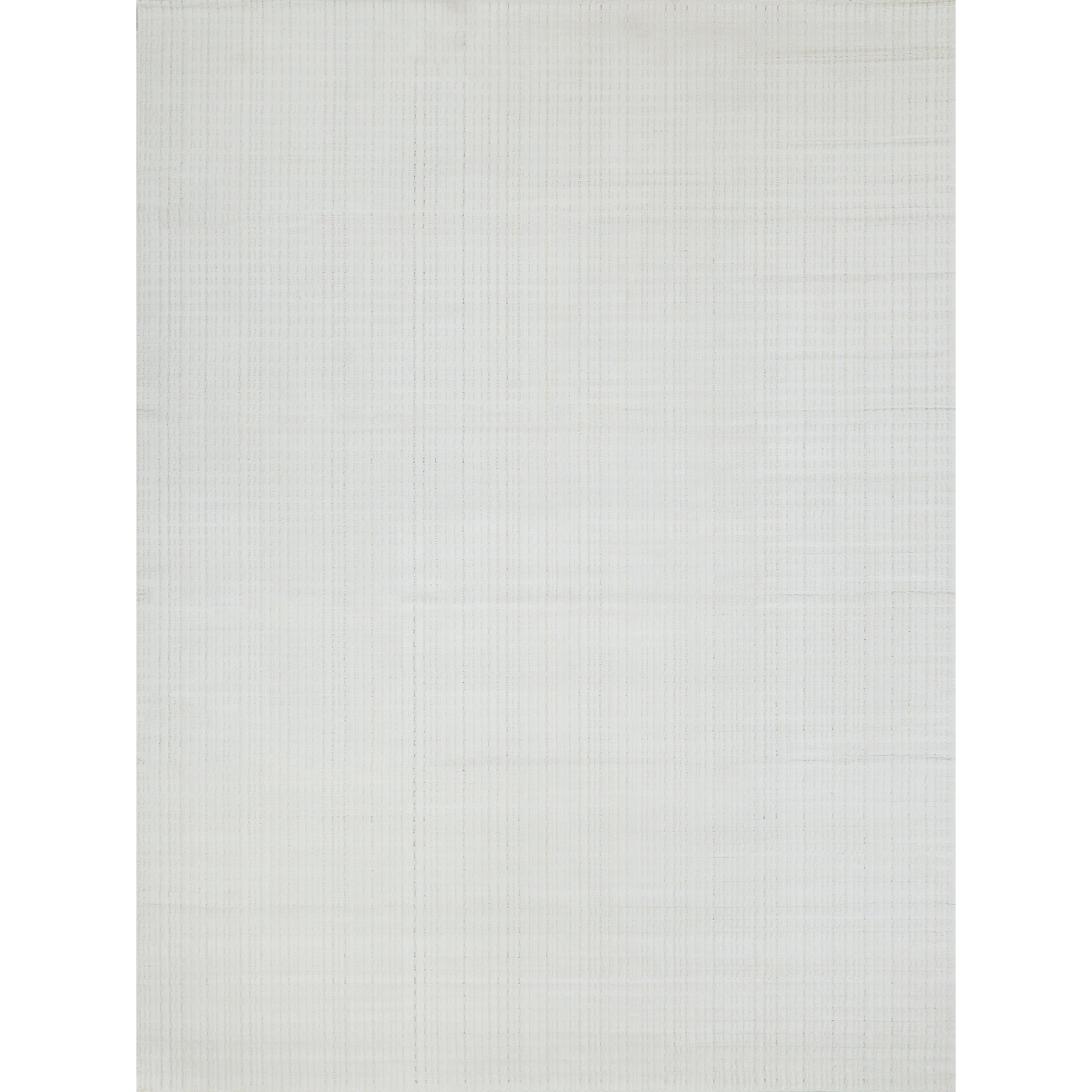 Cabrini Modern Handloomed Silky Nylon White Area Rug