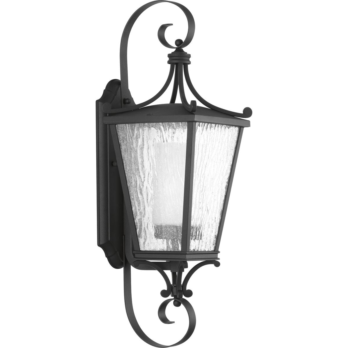 Cadence Collection Black One Light Medium Wall Lantern 21.85 X 11.81 X 10.24