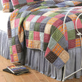 Copper Grove Lafarge Blue And White Bell Stripe Bedskirt