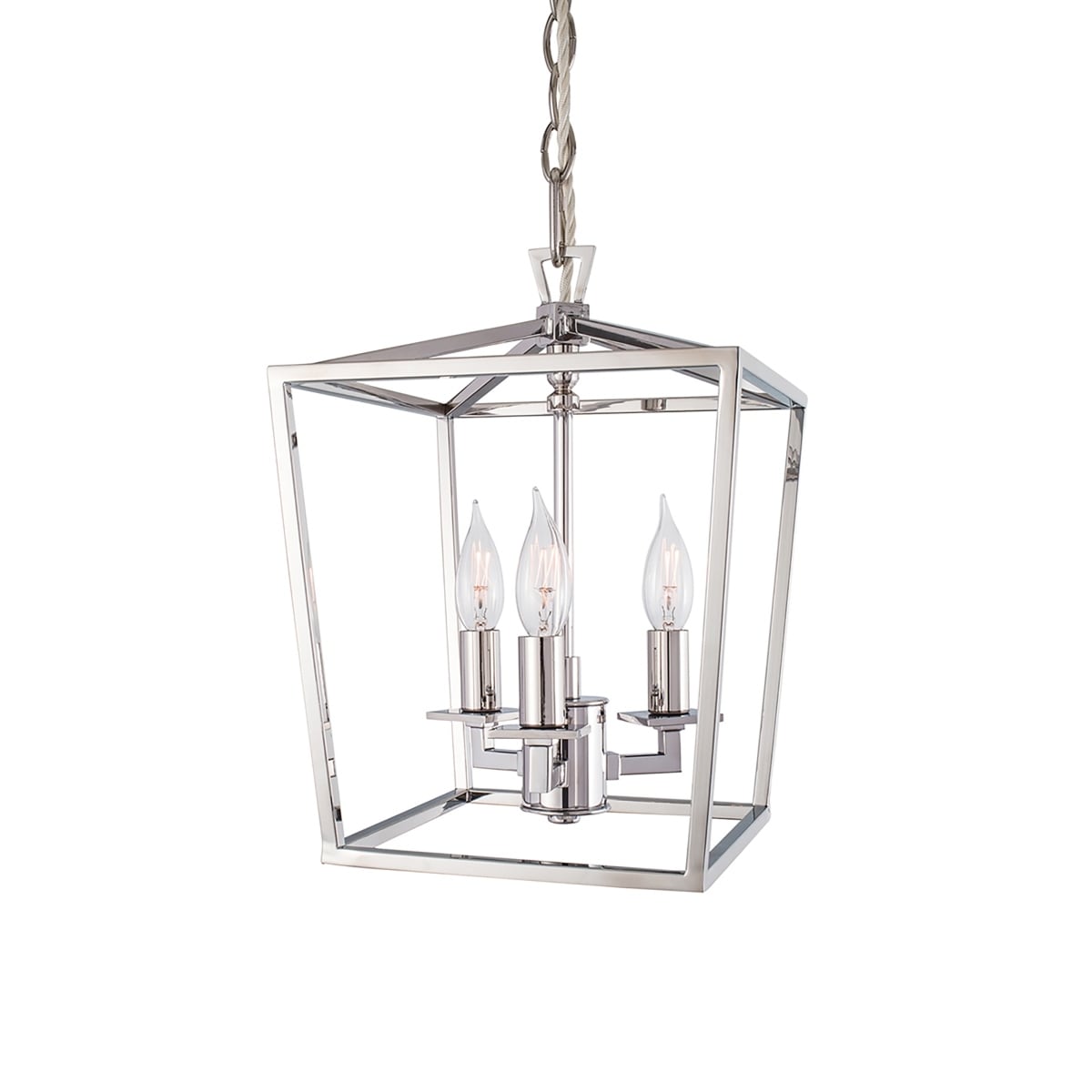 Cage 8.5 Inch Wide 3 Light Pendant In Matte Black