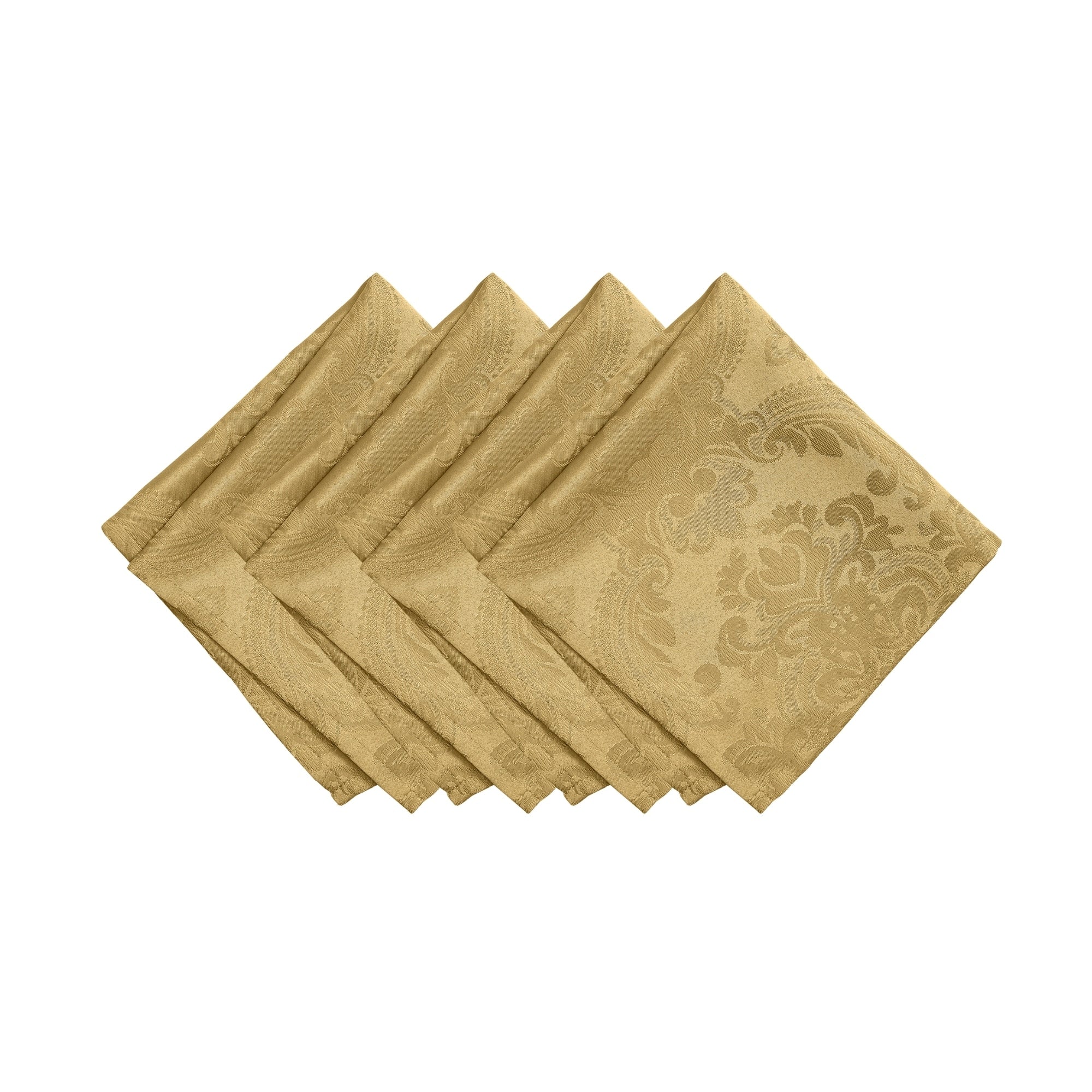 Caiden Elegance Damask Napkin Set Of 4 17 X17