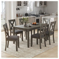 Caitbrook Rectangular Dining Room Counter Table Set Of 4 Gray