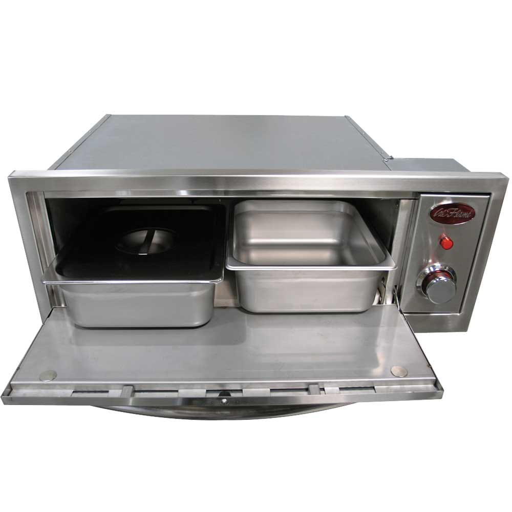 Cal Flame Oven 110V 2 In 1 Includes Pizza Brick Two Ss With Cover Serving Pan And Rack