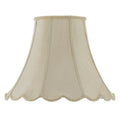 Cal Lighting Vertical Piped Scallop 14 Inch Bell Shade