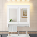 Calder Modern Wall Mounted 3 In 1 Mirror Cabinet With Adjustable Shelves Soft Close Doors And Towel Bar By Gdfstudio