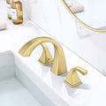 Caldridge Widespread Bathroom Faucet 3 Hole 2 Handle Bathroom Sink Faucet