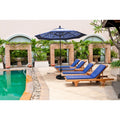 California Umbrella 7.5 Rd. Aluminum Fiberglass Rib Market Umb Deluxe Crank Lift Collar Tilt Bronze Finish Sunbrella Fabric