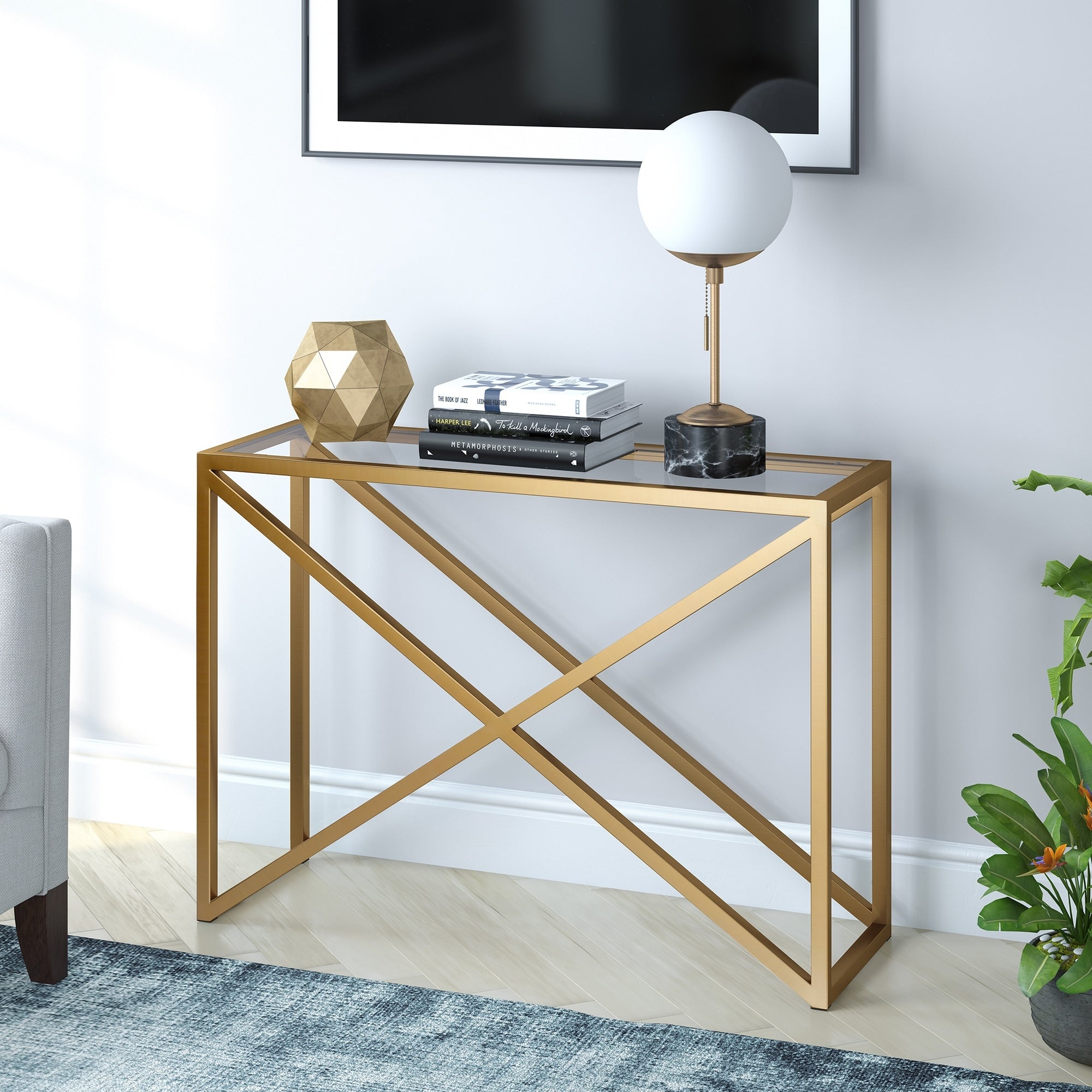 Calix Accent Table In Blackened Bronze