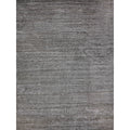 Calla Handloomed Bamboo Silk Dark Silver Area Rug 6 X 9