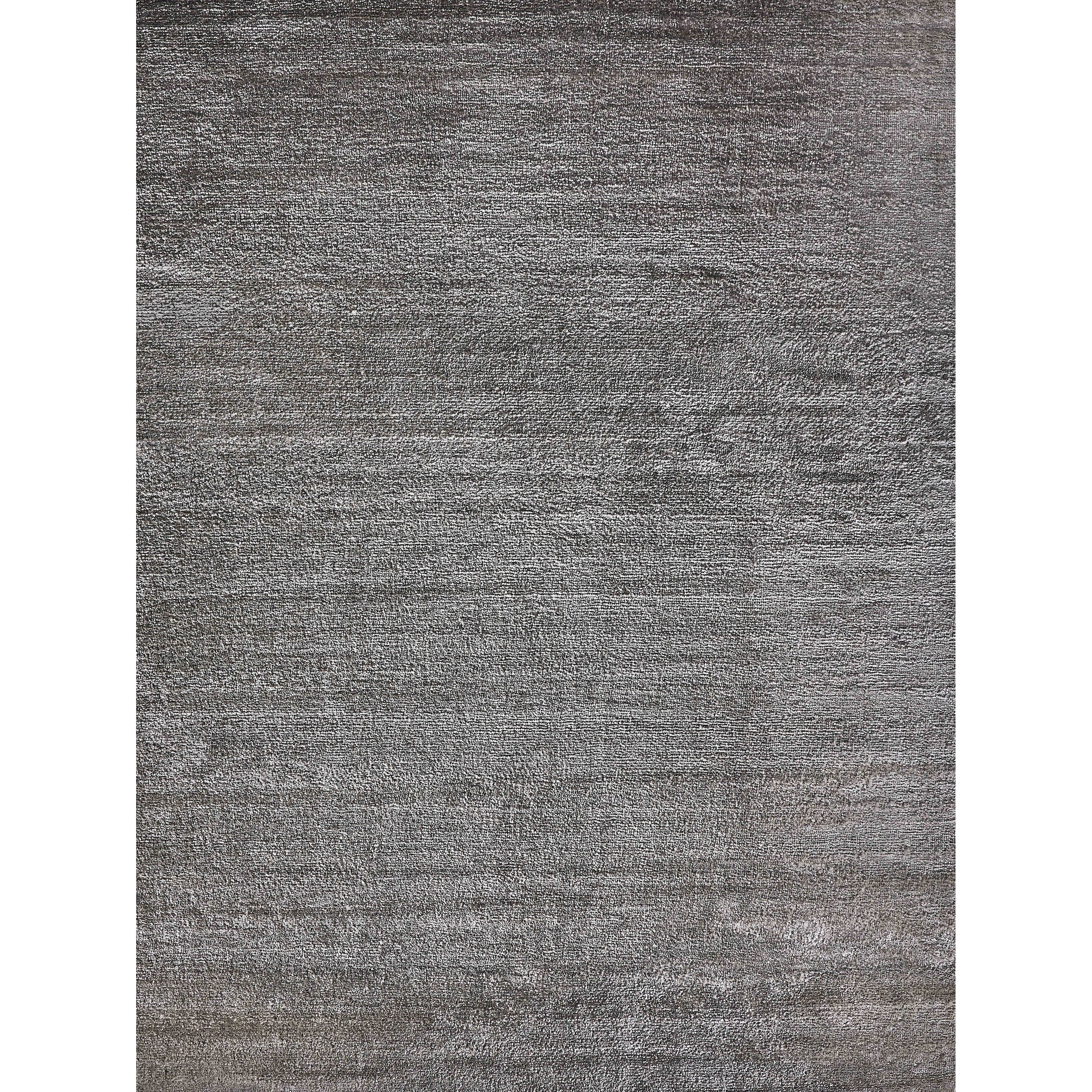 Calla Handloomed Bamboo Silk Dark Silver Area Rug 6 X 9