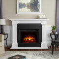 Callaway Grand Electric Fireplace White By Real Flame
