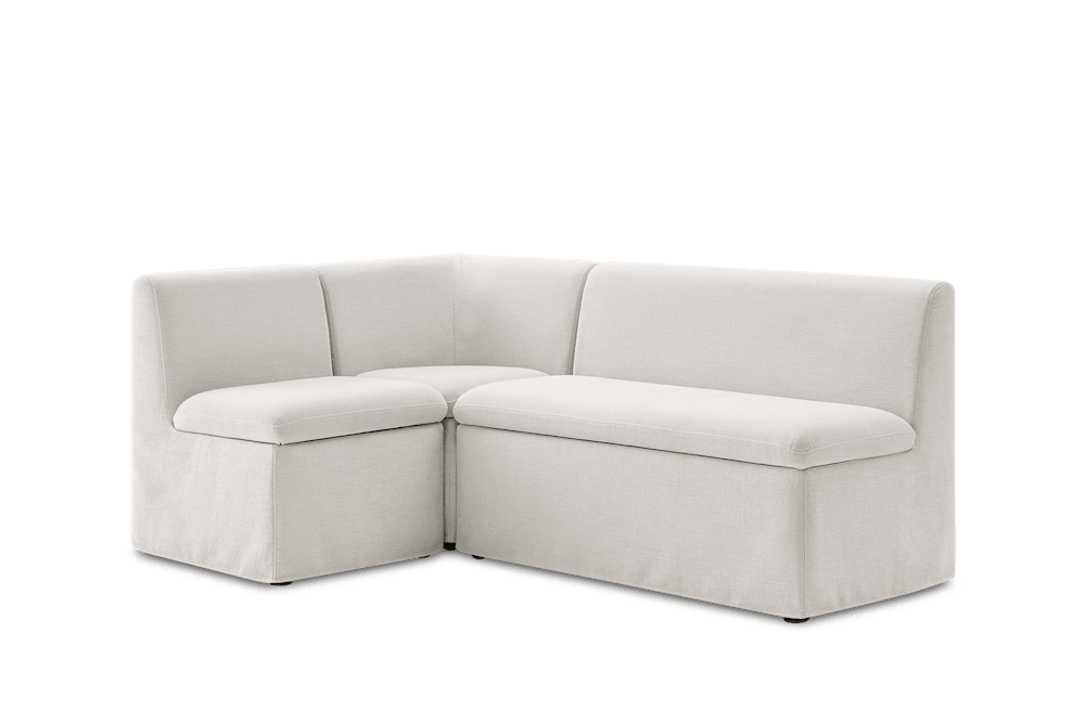 Callie Slipcover L-Shaped Storage Banquette