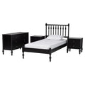 Callison Spindle 4 Piece Bedroom Set Farmhouse Platform Bed With Matching Dresser And 2 Drawer Nightstands