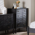 Callison Spindle Chest 4 Drawer Farmhouse Vertical Cabinet With Turned Accents For Bedroom