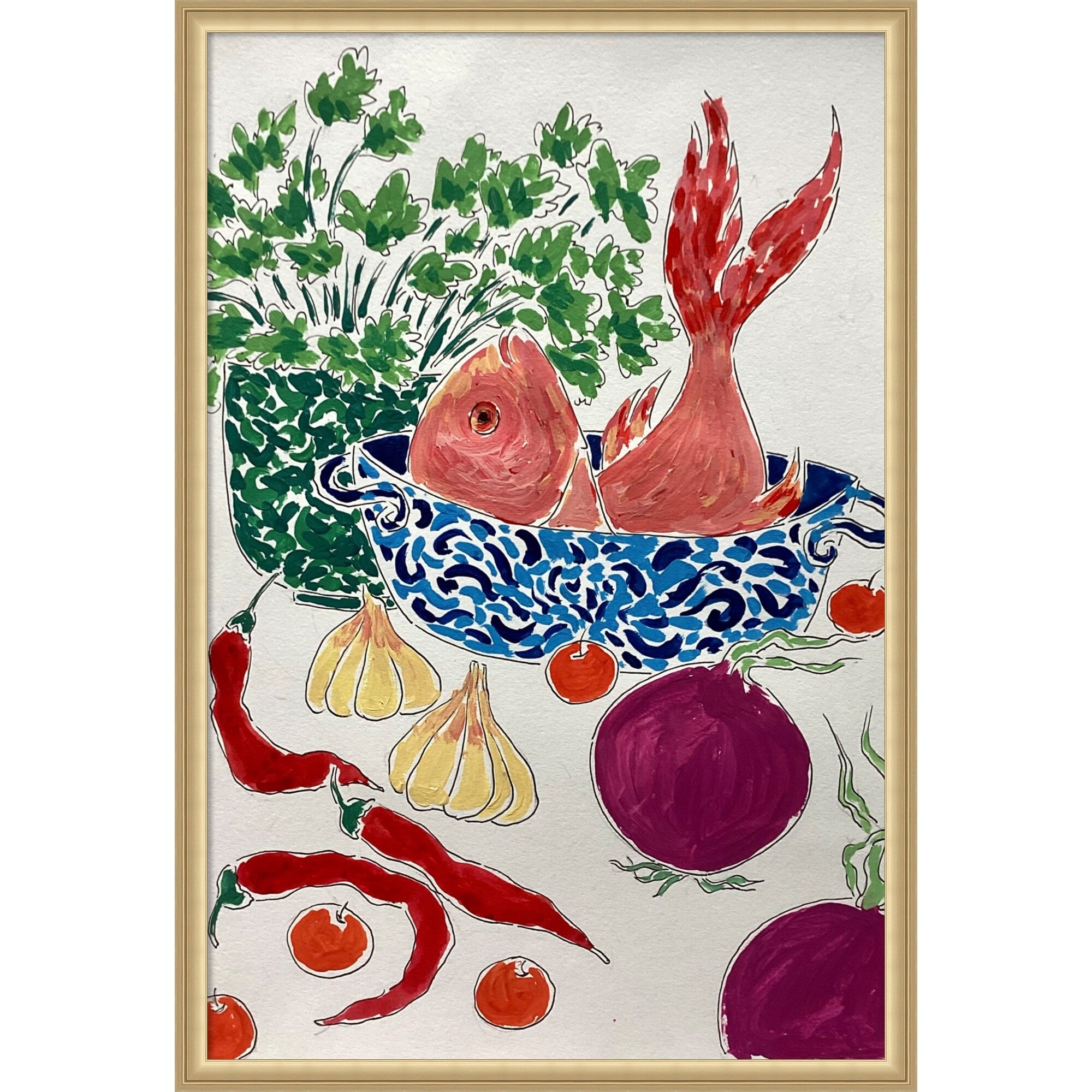 Calm Before Storm By Rushati Chowdhury Framed Mounted Canvas Wall Art Print