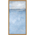 Calm Horizon Under Clouded Sky Ii By Pi Studio Framed Canvas Wall Art Print