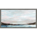 Calm Waters Under Pastel Skies By Pi Studio Framed Canvas Wall Art Print