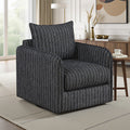 Calmette 31.5 Textured Fabric Swivel Chair With 360 Degree Motion