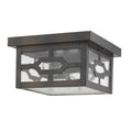 Calvert 2 Light Oil Rubbed Bronze Exterior Flush Mount Fixture