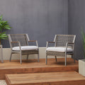 Calvin Chair Set Of Two Gray By Real Flame