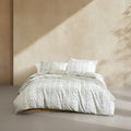 Calvin Klein Weave Texture Reversible Green Duvet Cover Set