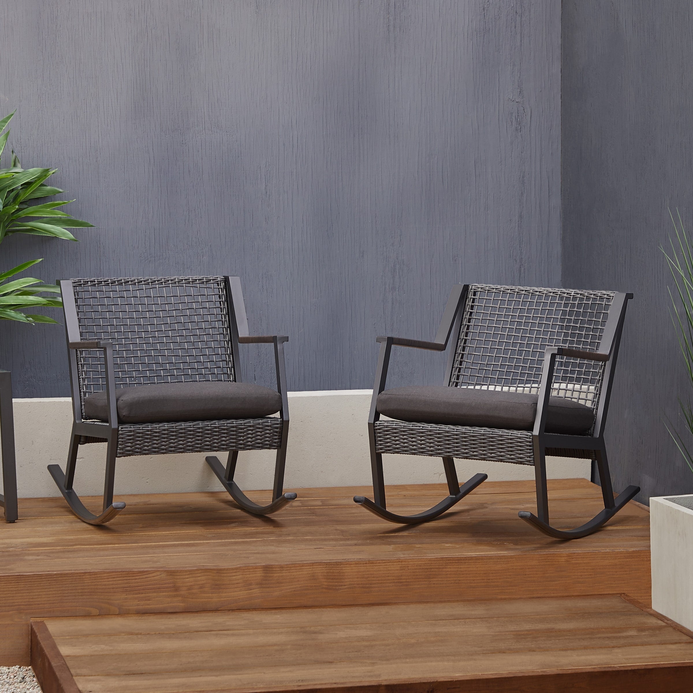 Calvin Rocker Set Of Two Black By Real Flame