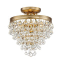 6 Light Vibrant Gold Mini Chandelier