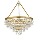 6 Light Vibrant Gold Chandelier