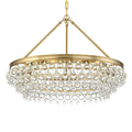 6 Light Vibrant Gold Chandelier