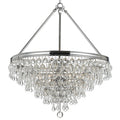 8 Light Polished Chrome Chandelier
