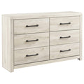 Cambeck Whitewash 6 Drawer Dresser