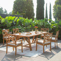 Cambridge Casual Carmel 7 Piece Teak Outdoor Dining Set