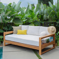 Cambridge Casual Napa Teak Outdoor Patio Daybed With Cushion